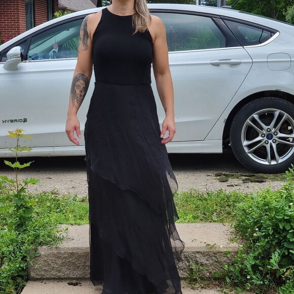 MAX MARA made in Italy Black chiffon gown Final Discount - Picture 10 of 16